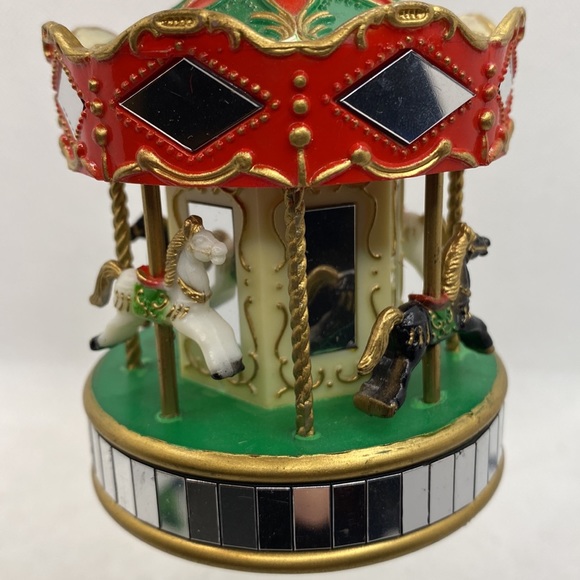 Vintage Noma Ornamotion Carousel Rotating Christmas Tree Ornament Holiday 1989 - Picture 13 of 15